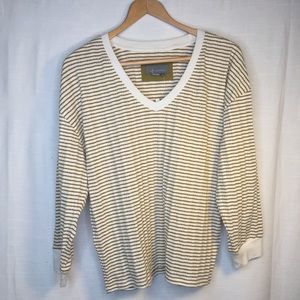 Anthropologie striped long sleeve shirt